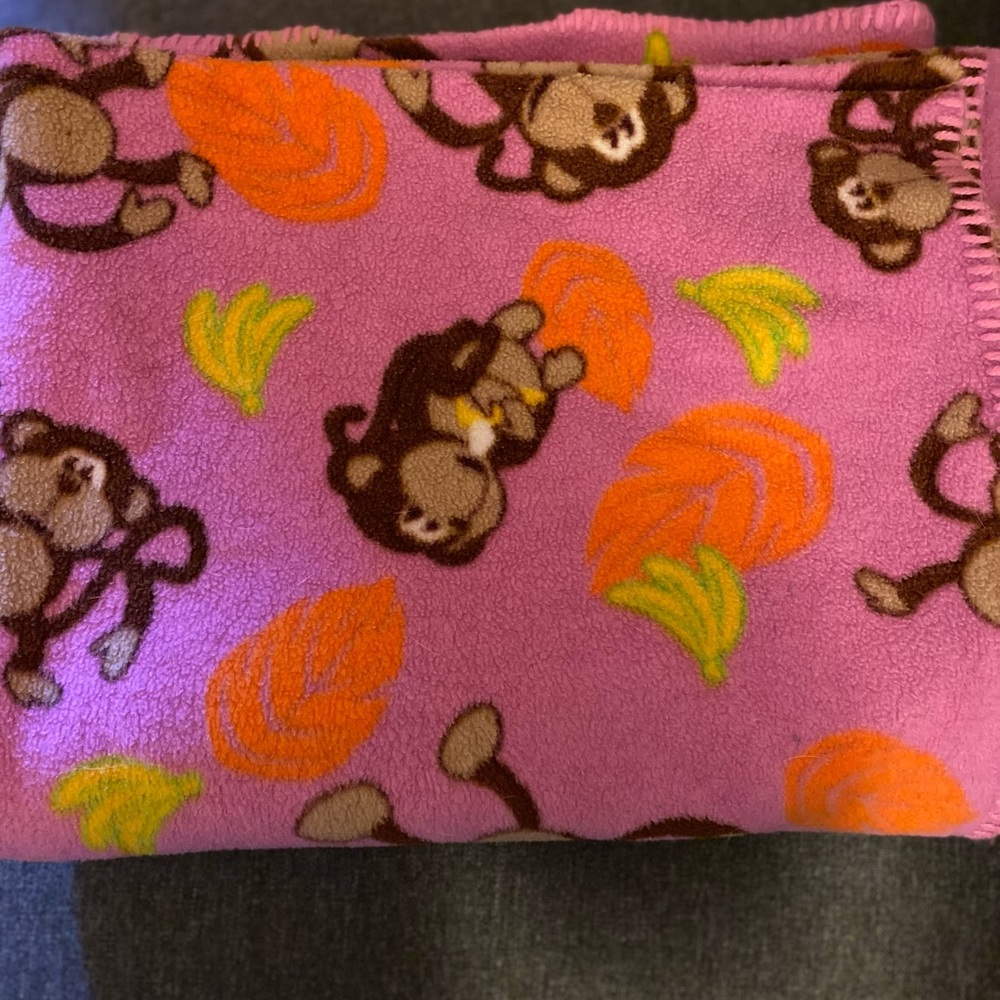 Monkey throw blanket